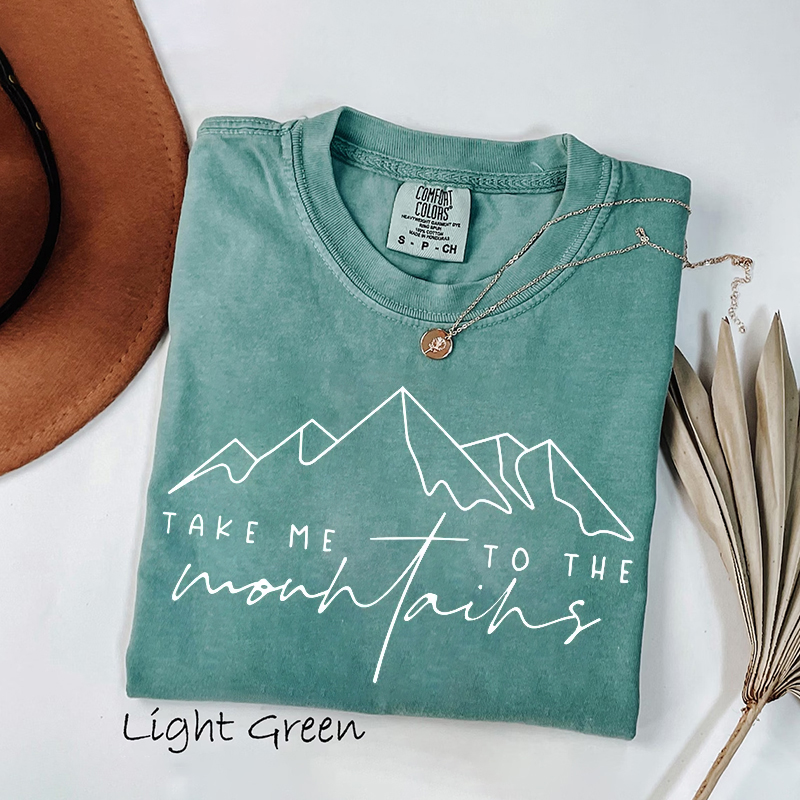 Take Me To The Mountains Camping T-shirt