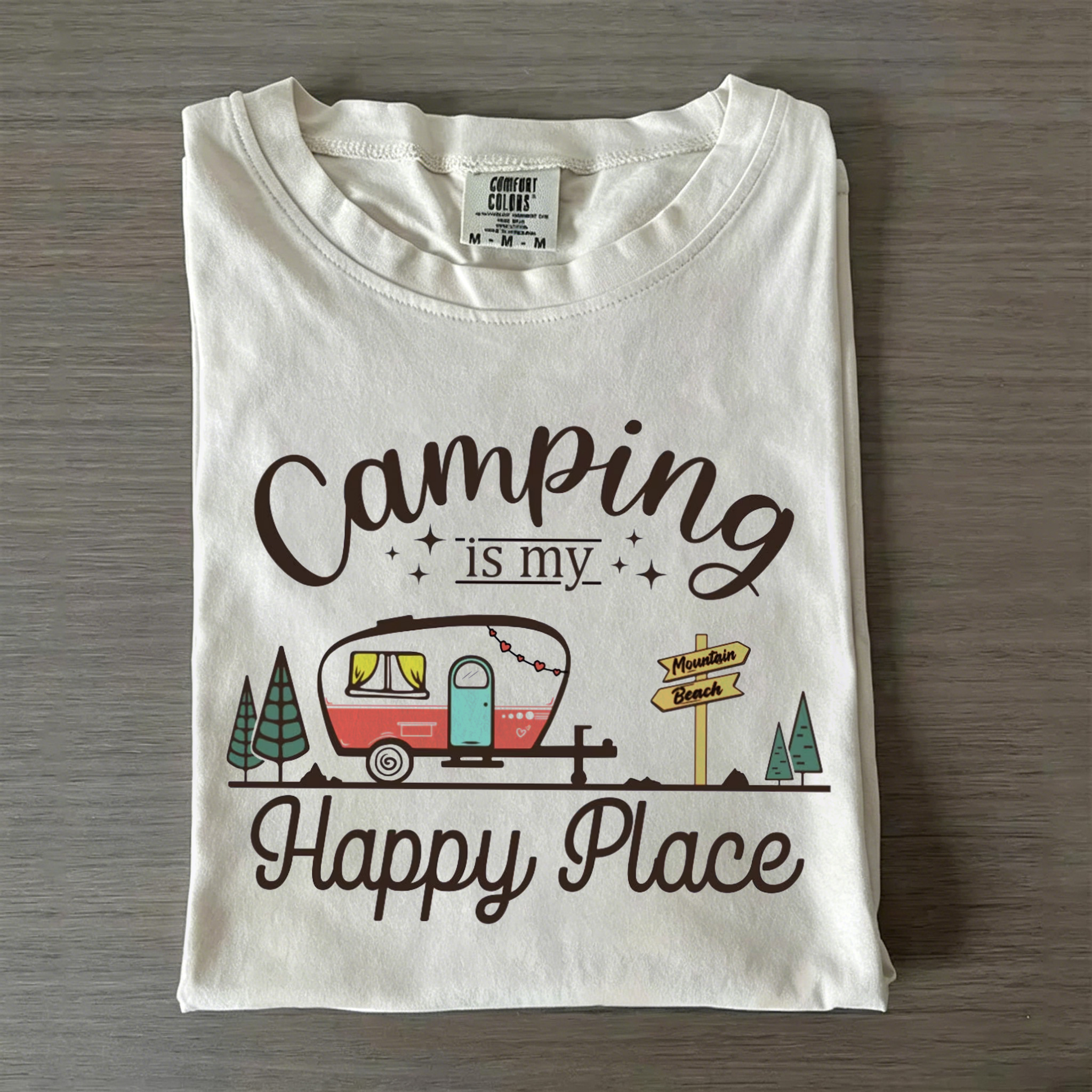Camping Is My Happy Place T-shirt