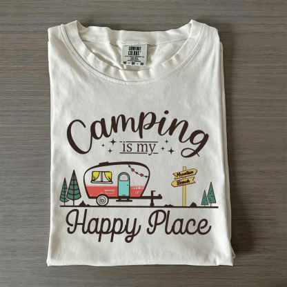 Camping Is My Happy Place T-shirt