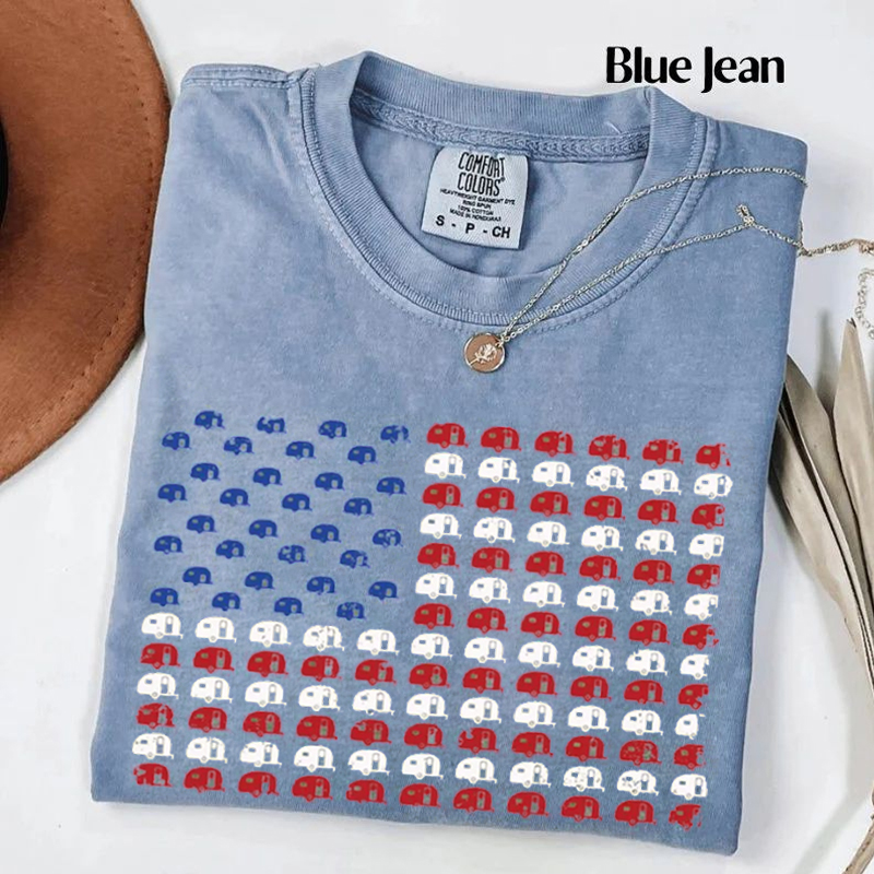Patriotic Camping T-shirt