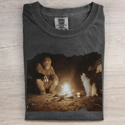 Funny Sasquatch Camping T-shirt