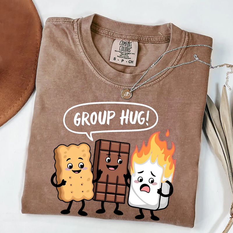Group Hug Smore Camping T-shirt