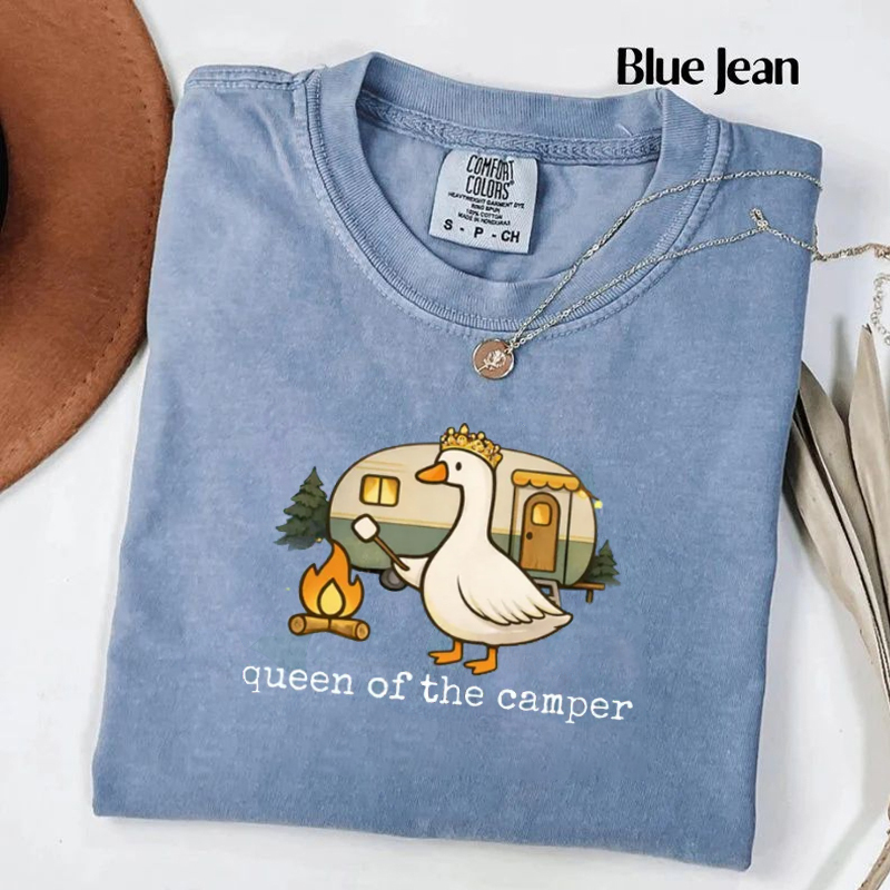 Funny Camping Goose T-shirt