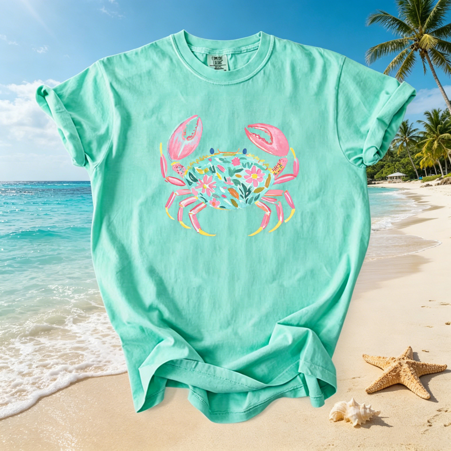 Floral Crab T-shirt