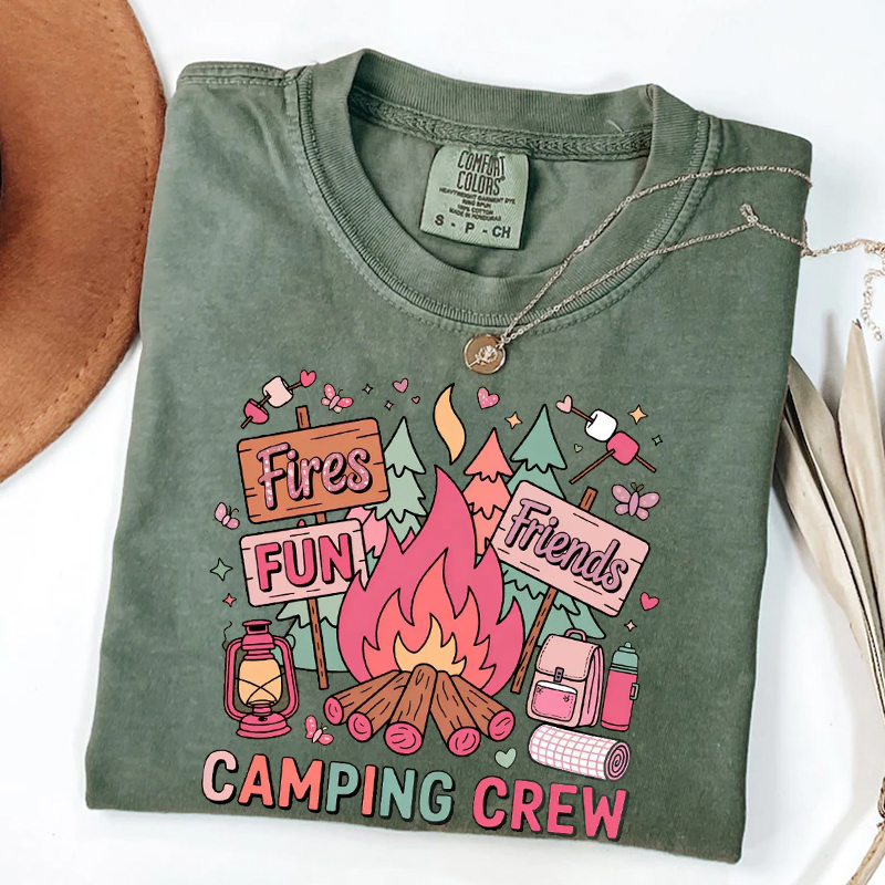 Cute Campfire Friends T-shirt