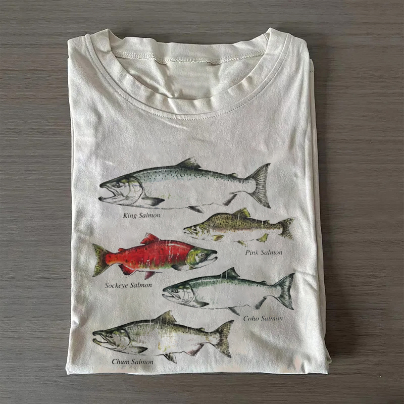 Vintage Salmon Species T-Shirt
