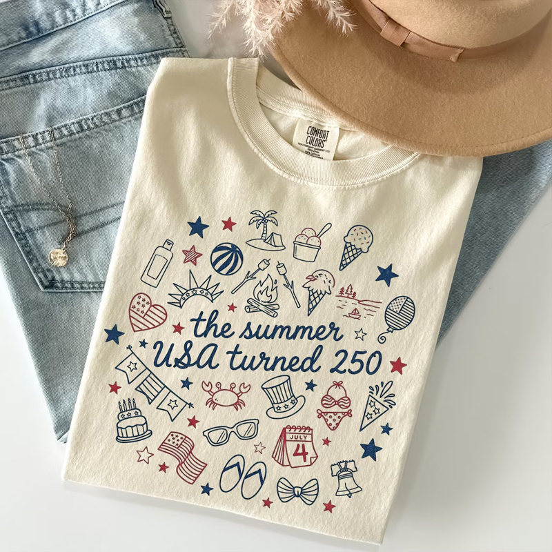 Patriotic Summer Doodle T-shirt