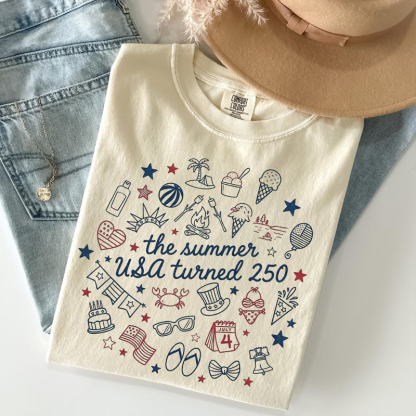 Patriotic Summer Doodle T-shirt