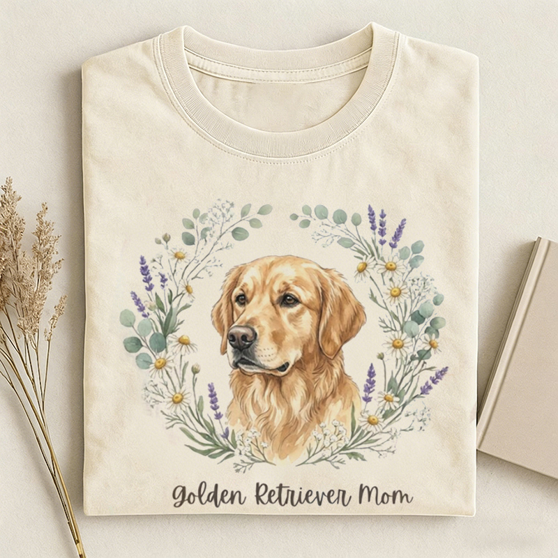 Golden Retriever Mom T-shirt