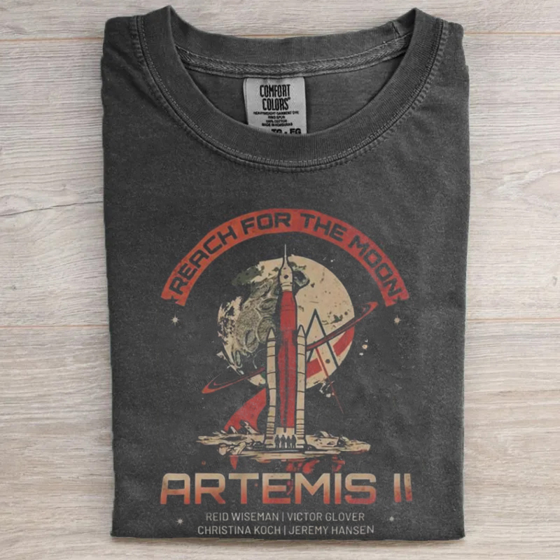 Vintage Artemis II Moon Mission T-Shirt