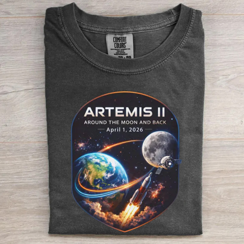 Artemis 2 Journey Around the Moon and Back 2026 T-Shirt