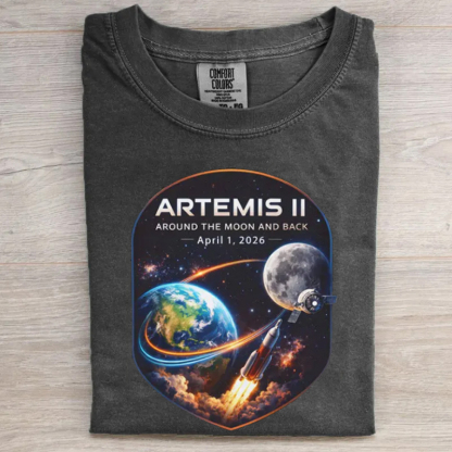 Artemis 2 Journey Around the Moon and Back 2026 T-Shirt