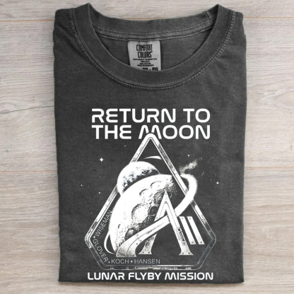 Artemis II Lunar Flyby Vintage Graphic T-Shirt