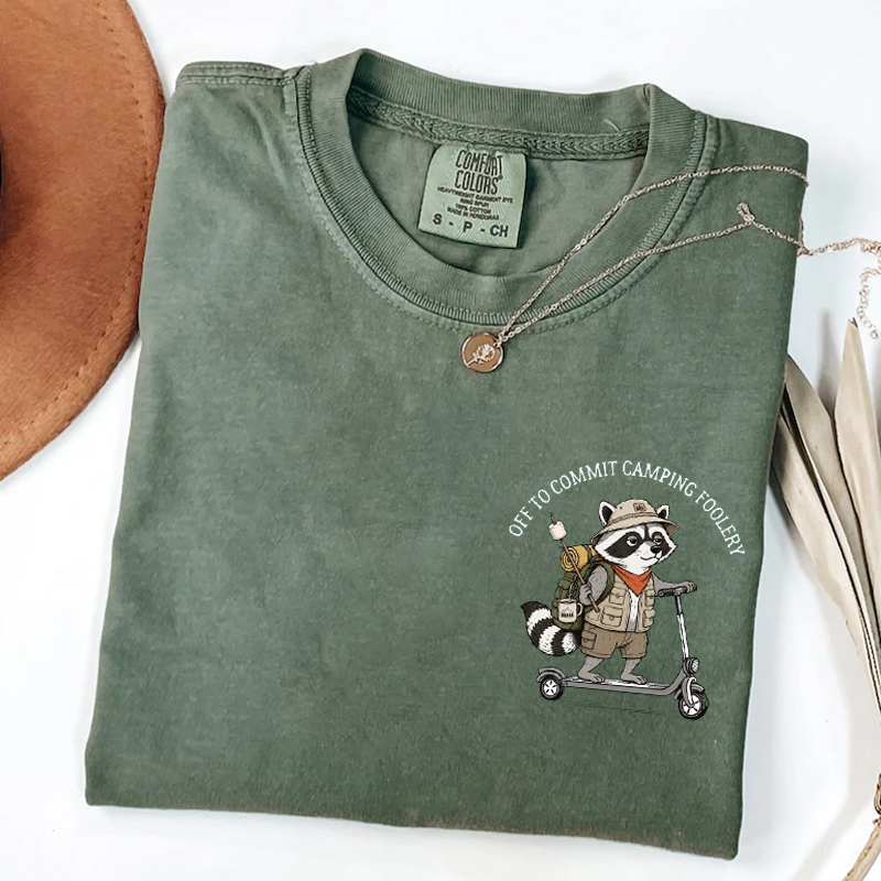 Off to Commit Camping Foolery T-shirt