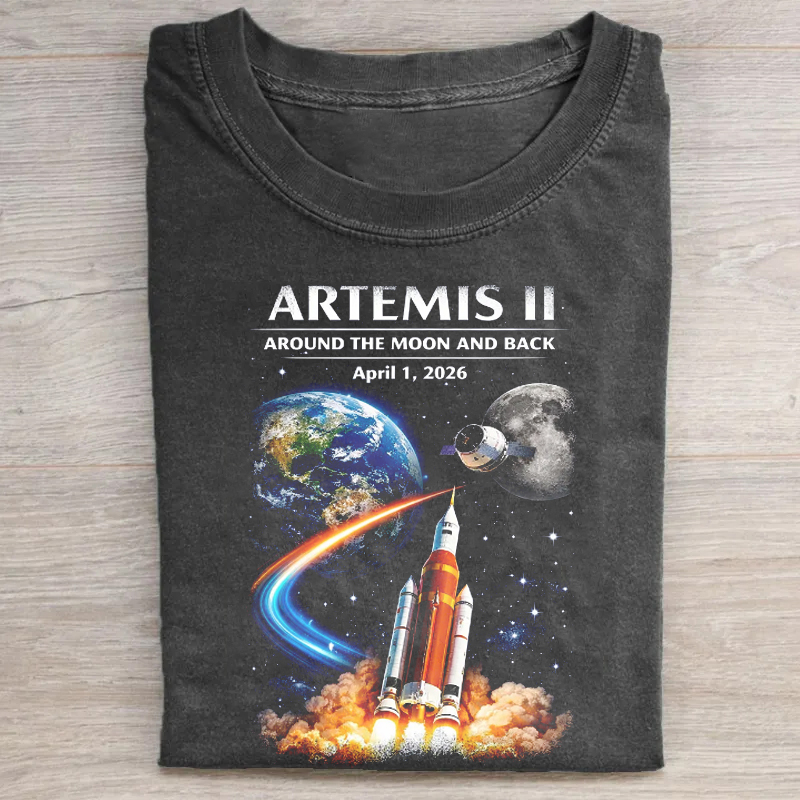 Artemis II Around the Moon and Back T-shirt