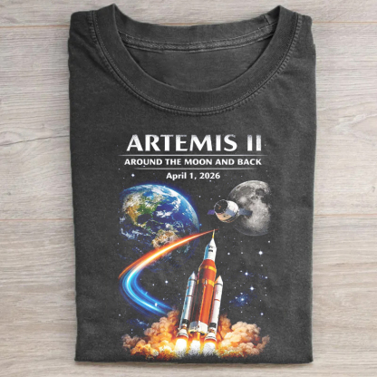 Artemis II Around the Moon and Back T-shirt