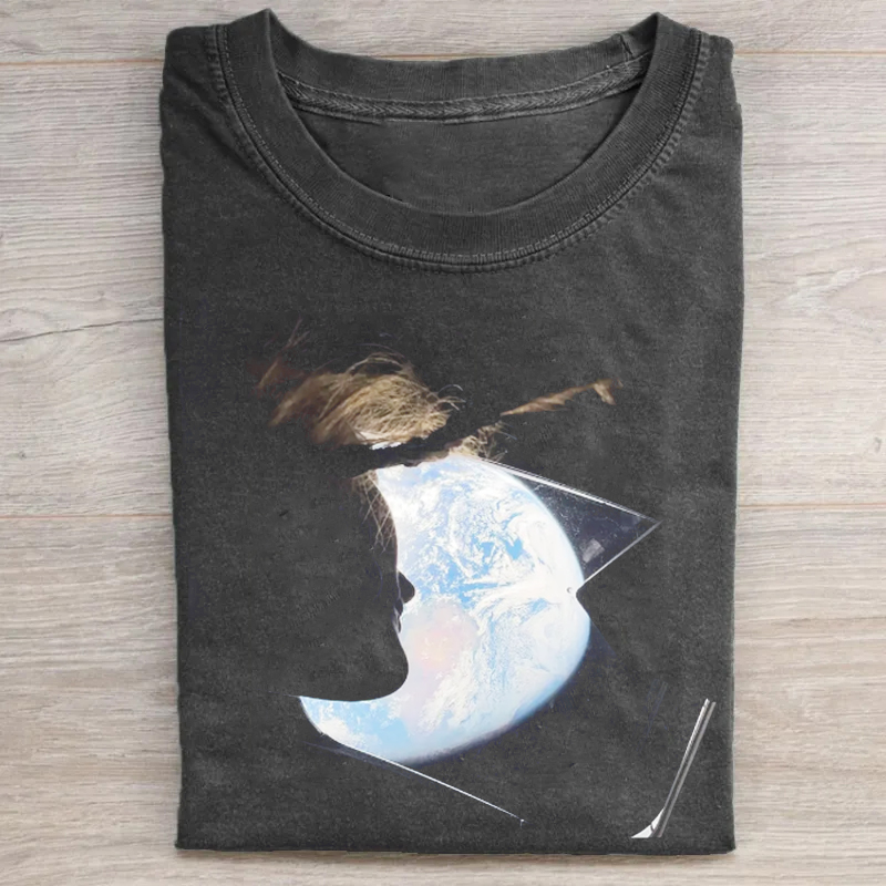 Artemis II Orion Window Earth Photo T-shirt