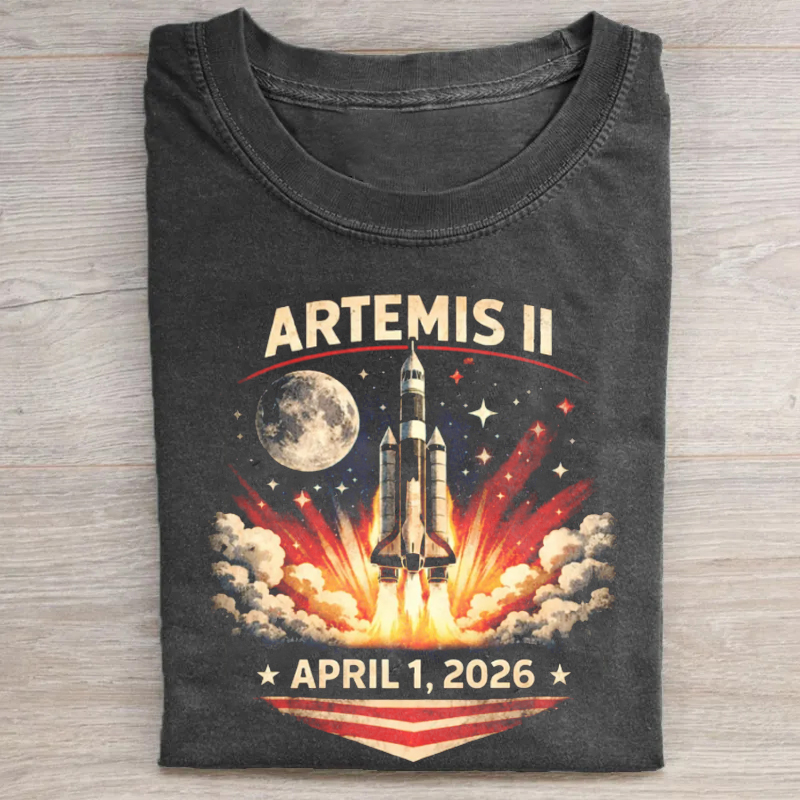 Artemis II Rocket Launch Shirt T-shirt