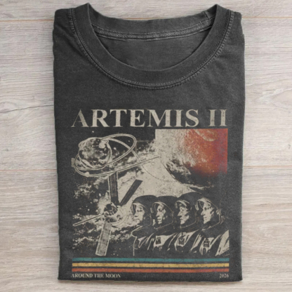 Artemis II Around The Moon Vintage T-shirt