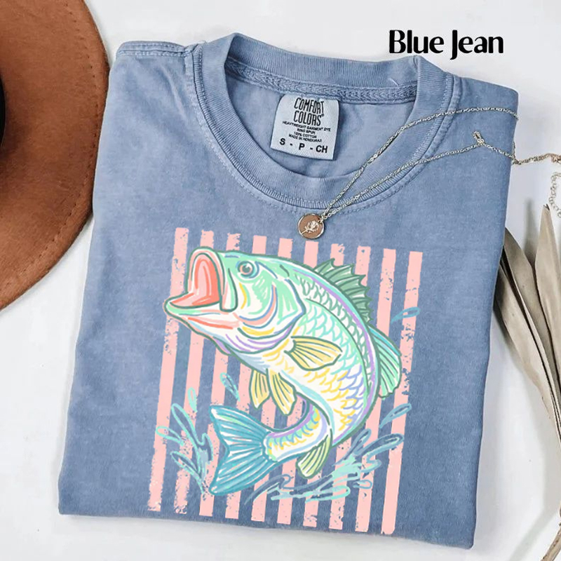 Pastel Fishing T-shirt