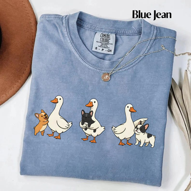 French Bulldog and Silly Goose T-shirt