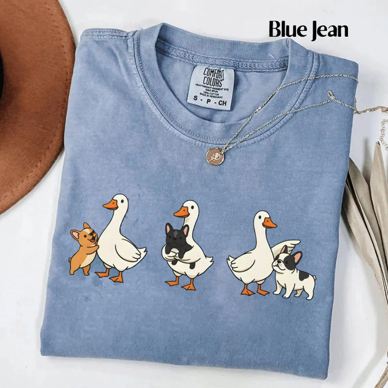 French Bulldog and Silly Goose T-shirt