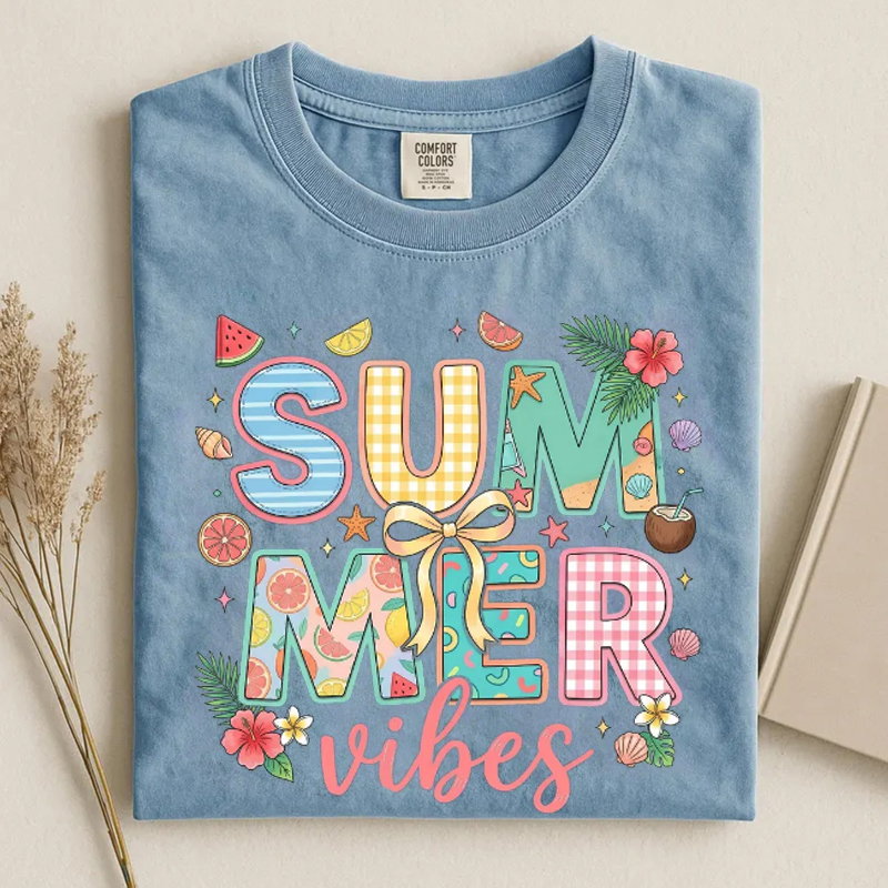 Summer Vibes Cute Beach T-shirt