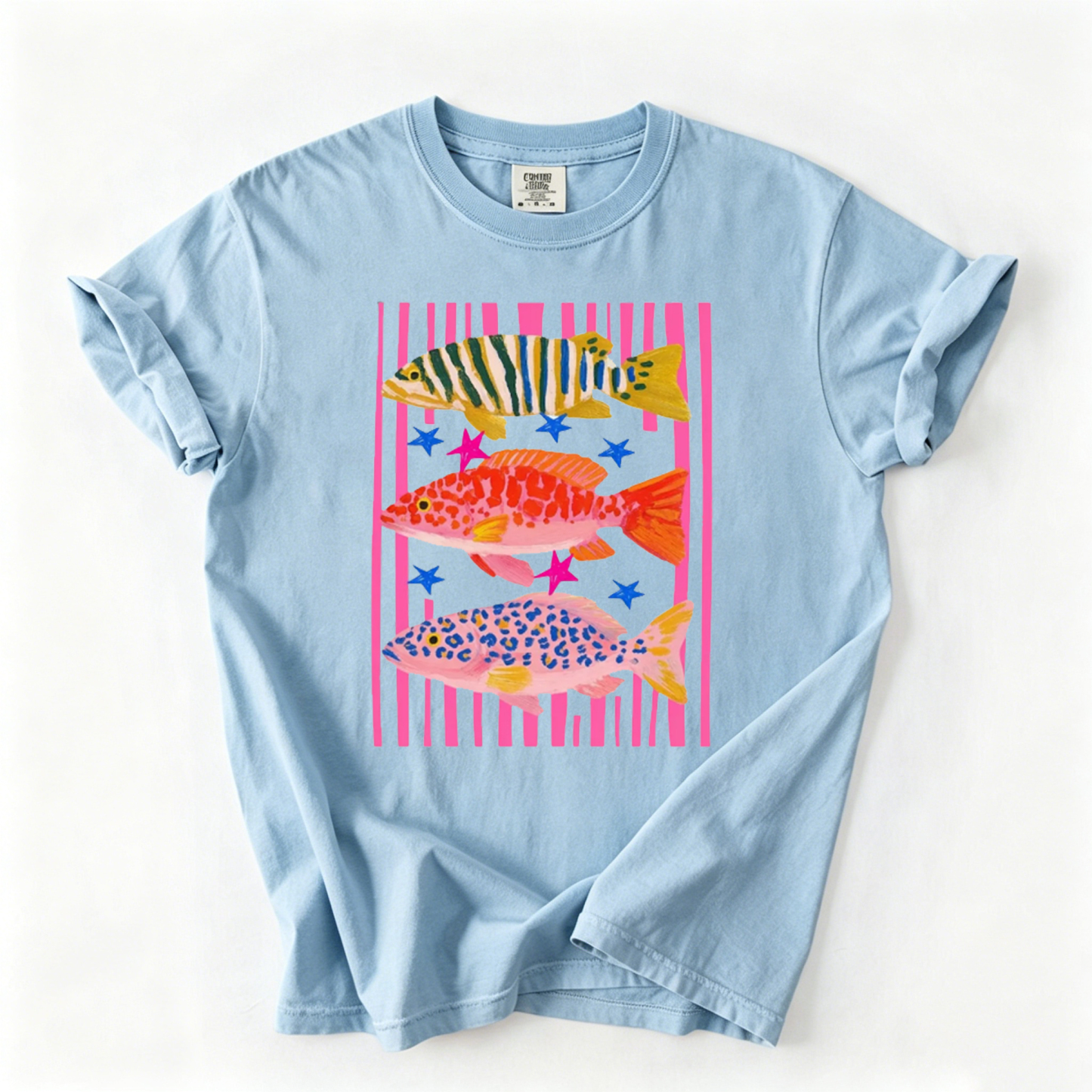Beach Vacation Tropical Fish Trio T-shirt