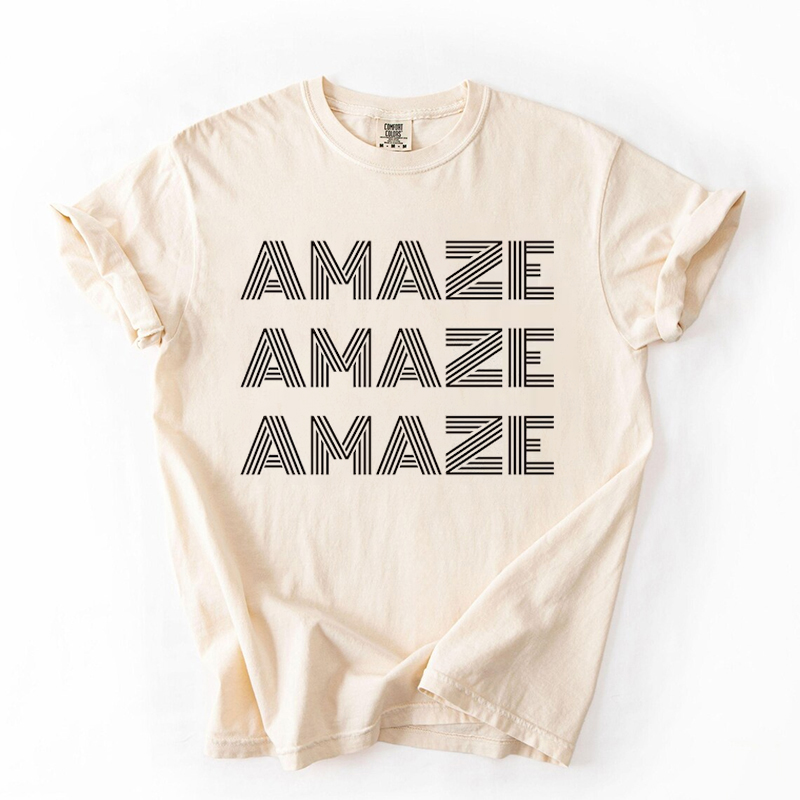 Space-themed minimalist T-shirt