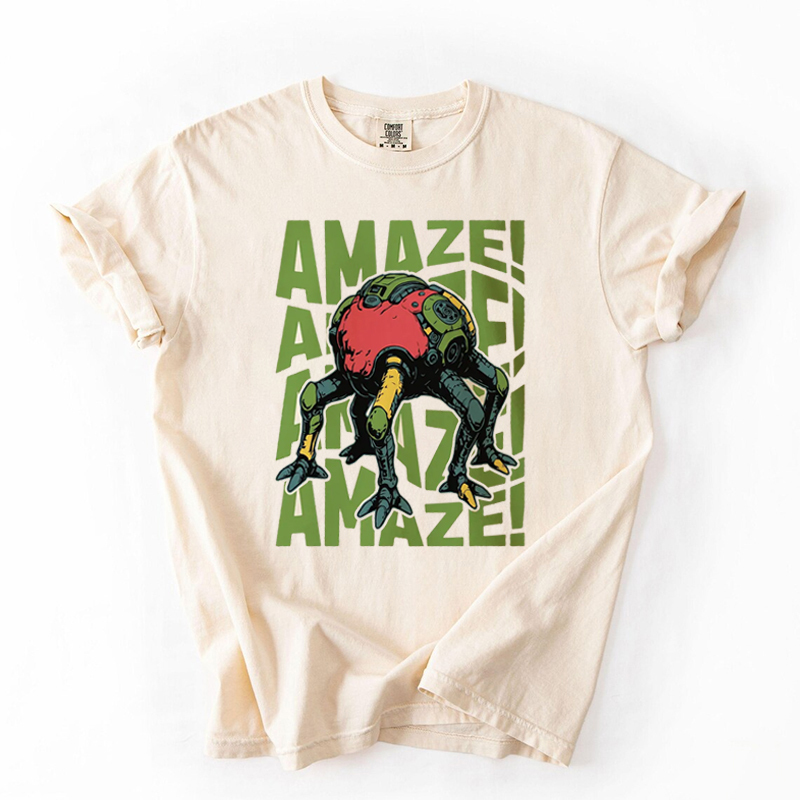 Trendy Sci-Fi Graphic T-shirt