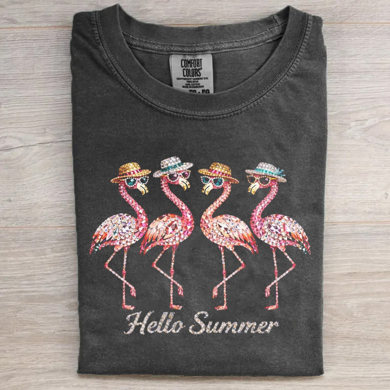 Flamingo Beach Vacation T-shirt