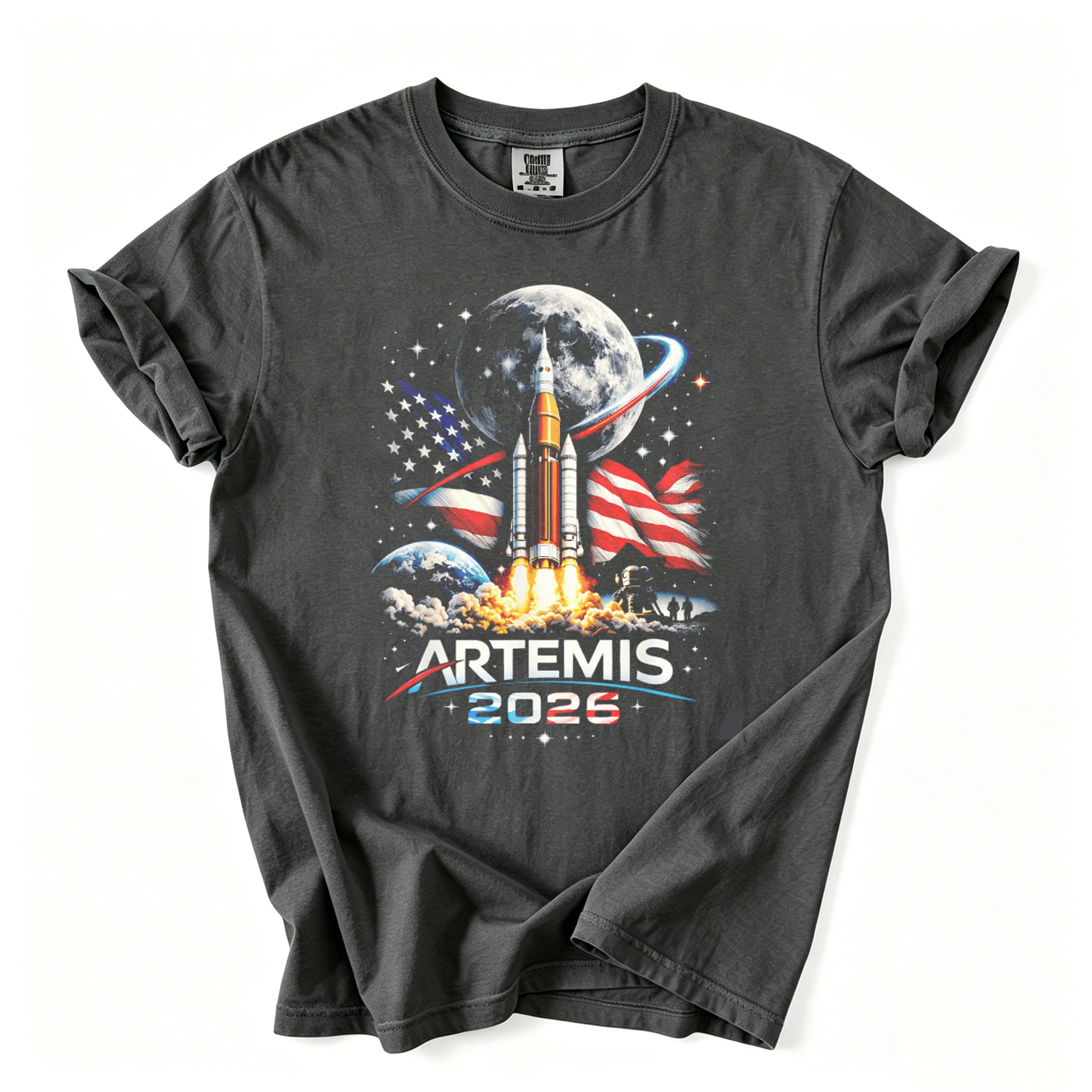 Artemis II 2026 Rocket Launch T-shirt