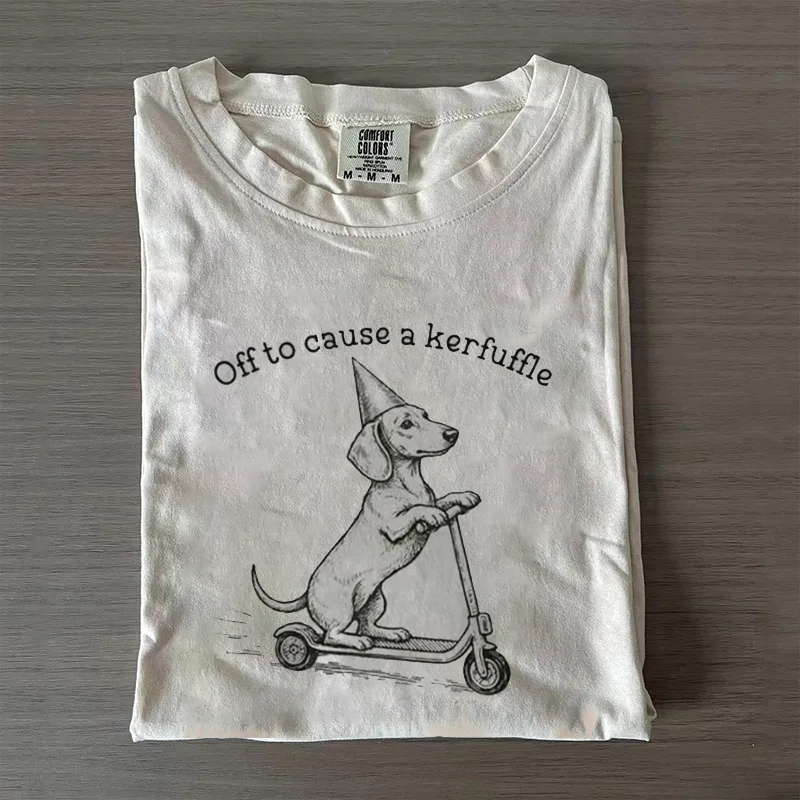 Cute Dachshund Scooter T-shirt