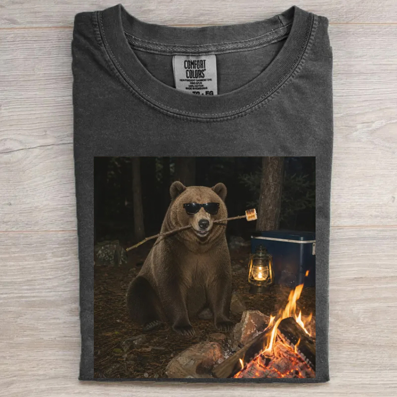 Hilarious Bear Campfire T-shirt
