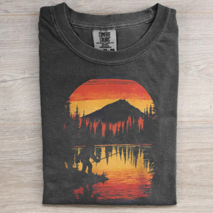 Bigfoot Fishing Vintage T-shirt