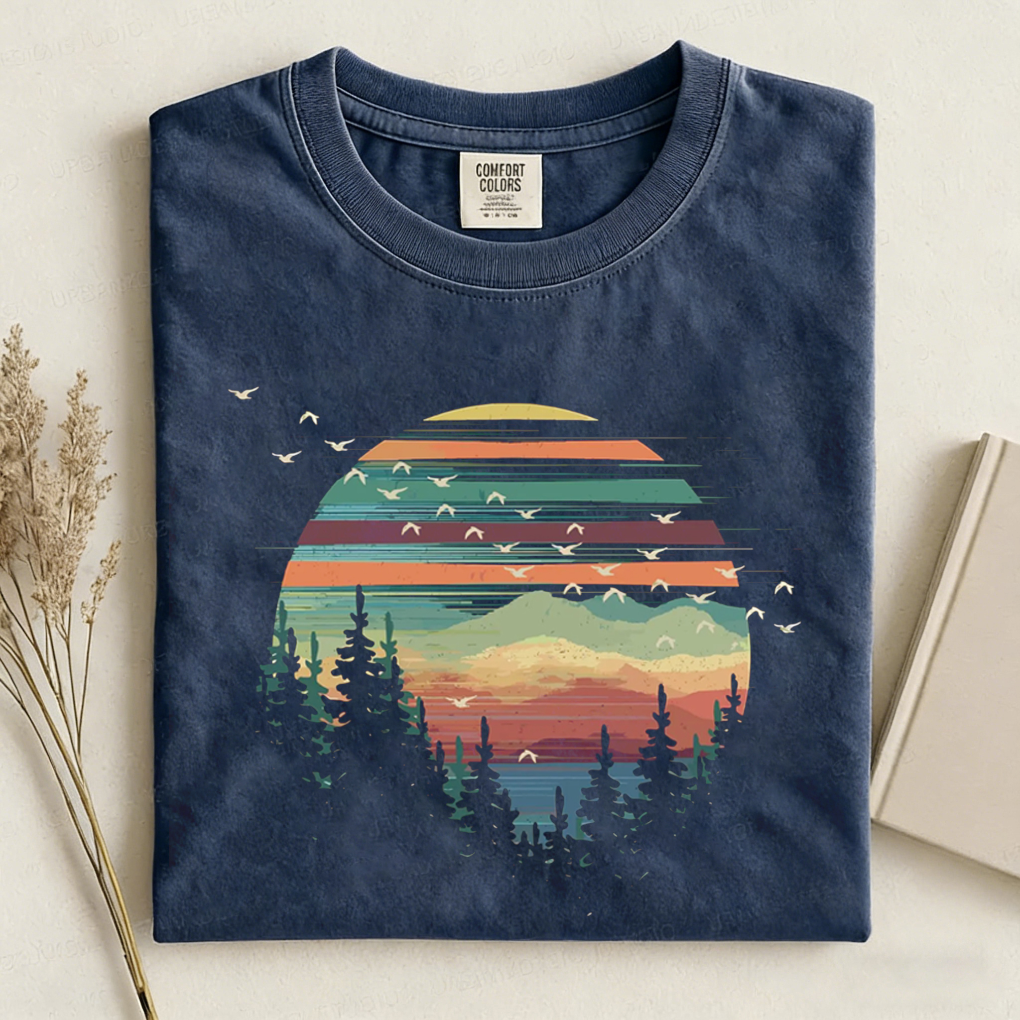 Forest Sunset Camping T-shirt