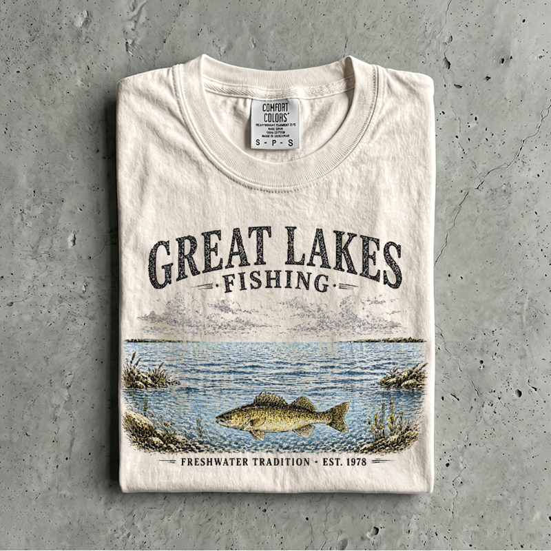 Vintage Great Lakes Fishing T-shirt