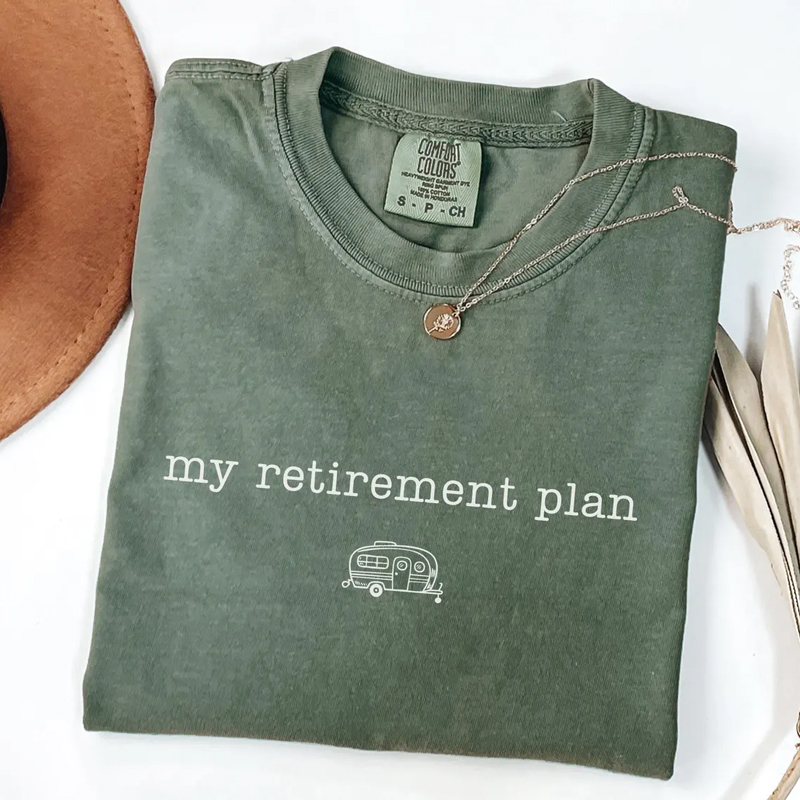 Funny Camper Retirement Gift T-shirt