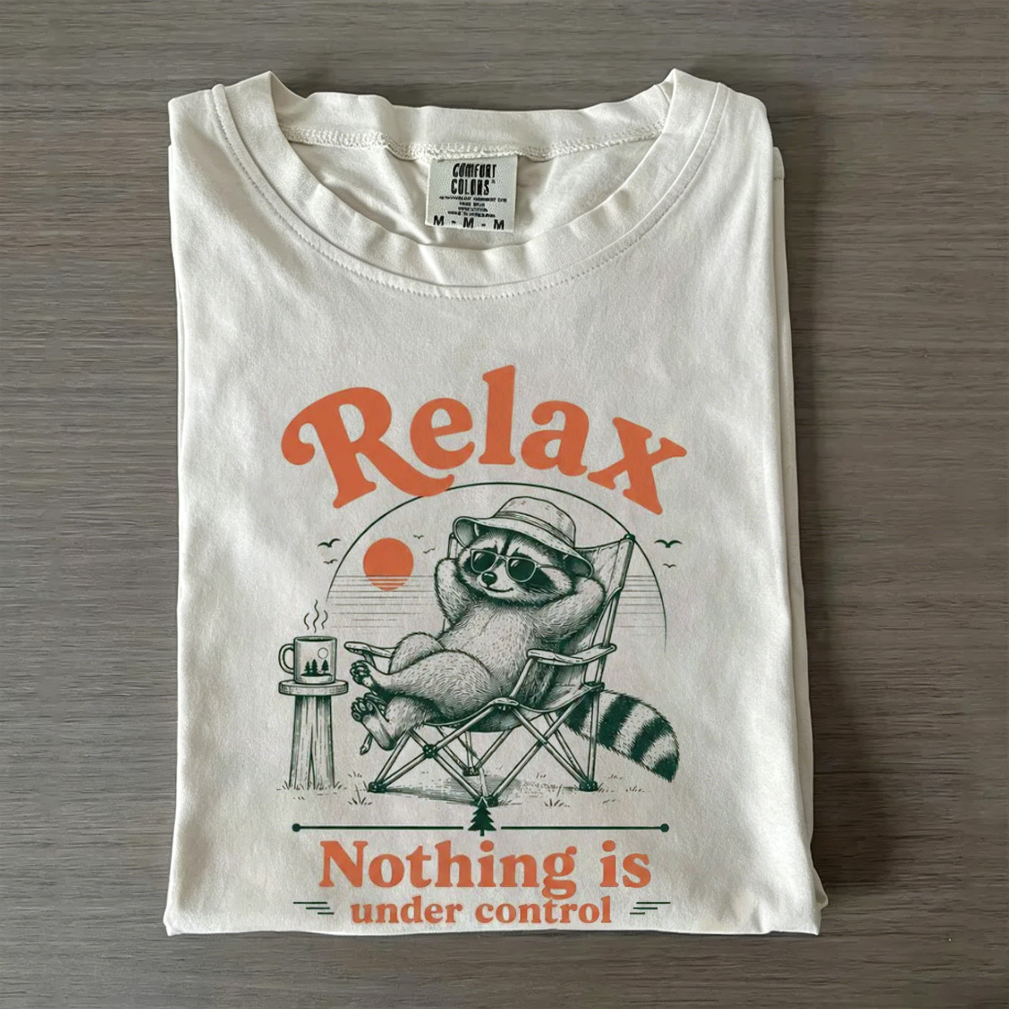 Funny Raccoon Camping T-shirt