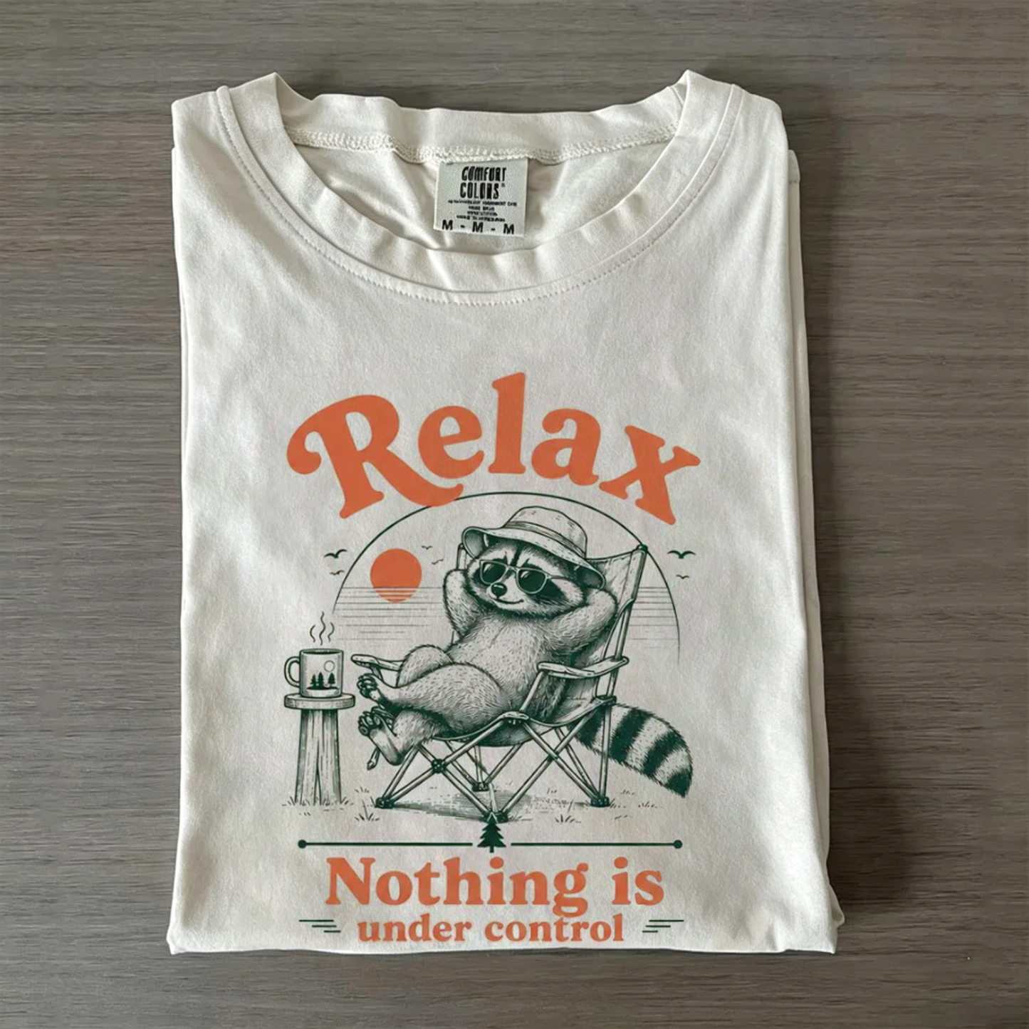 Funny Raccoon Camping T-shirt