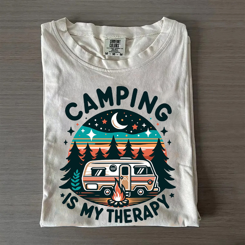 Camping Is My Therapy T-shirt