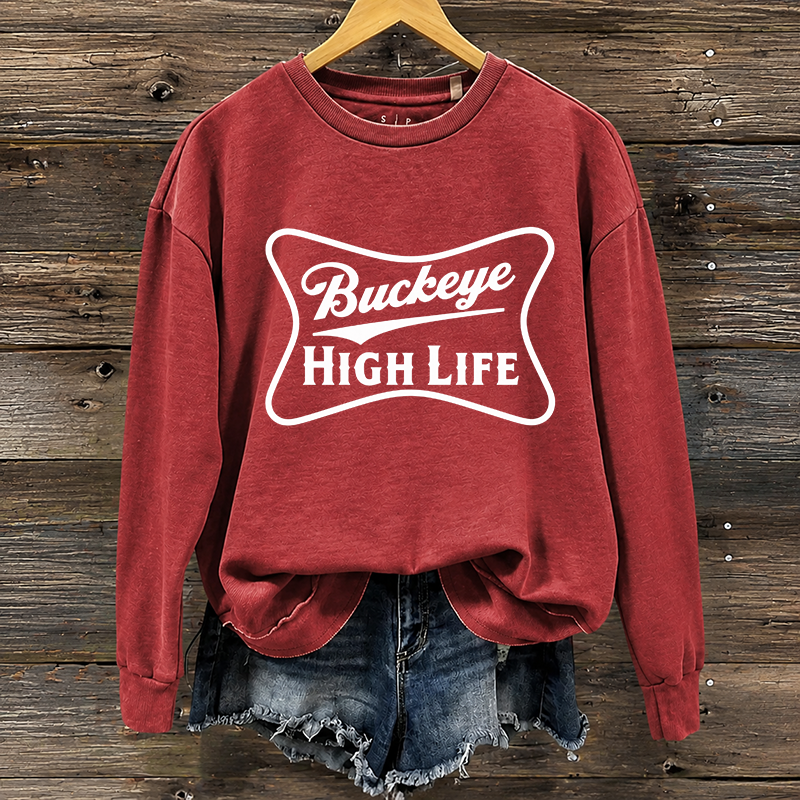 Buckeye High Life Ohio State Football Sweatshirt