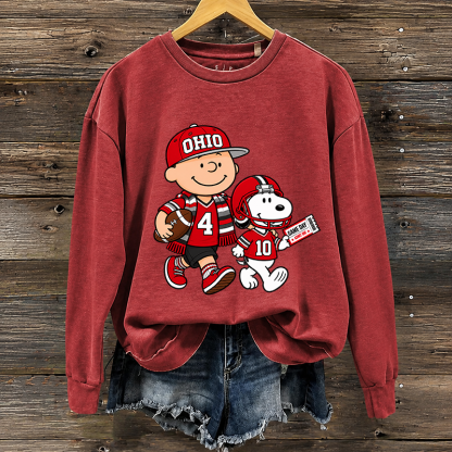 Ohio State Football Cartoon Fan Sweatshirt