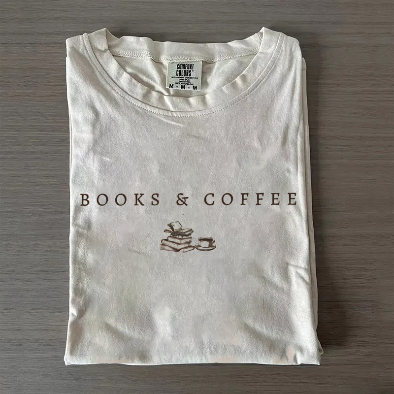 Books and Coffee T-shirt