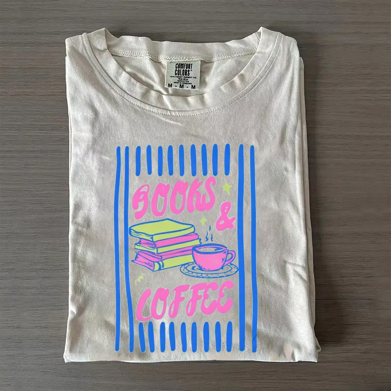 Books and Coffee T-shirt