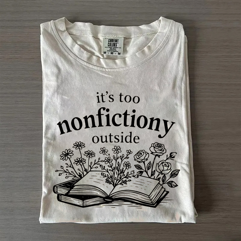 Booktrovert Floral T-shirt