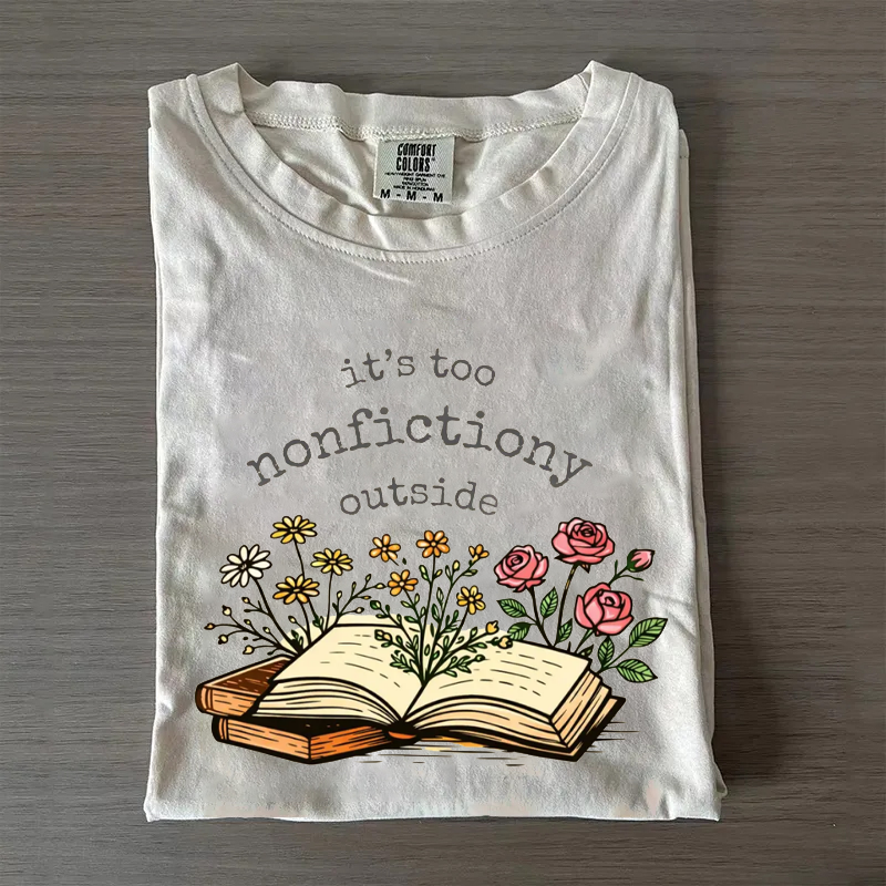 Booktrovert Floral T-shirt