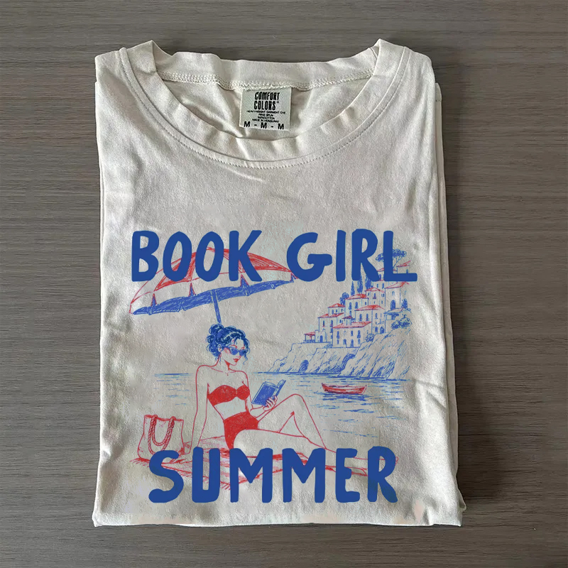Book Girl Summer T-shirt