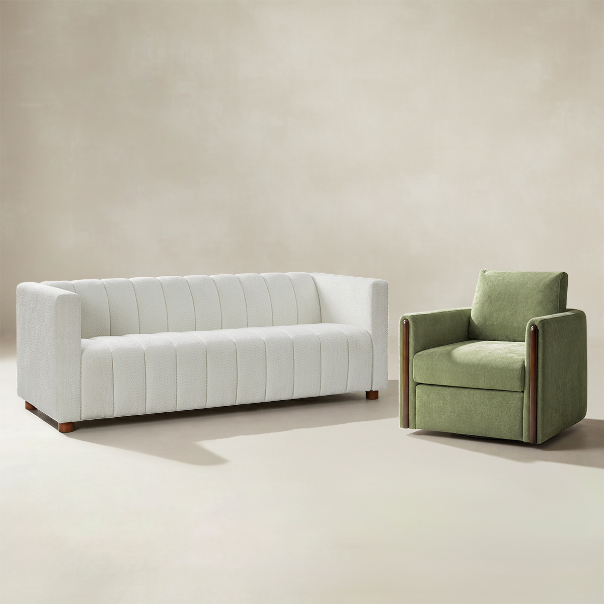 Harlow 2-Piece Living Room Set With Sofa And Armchair