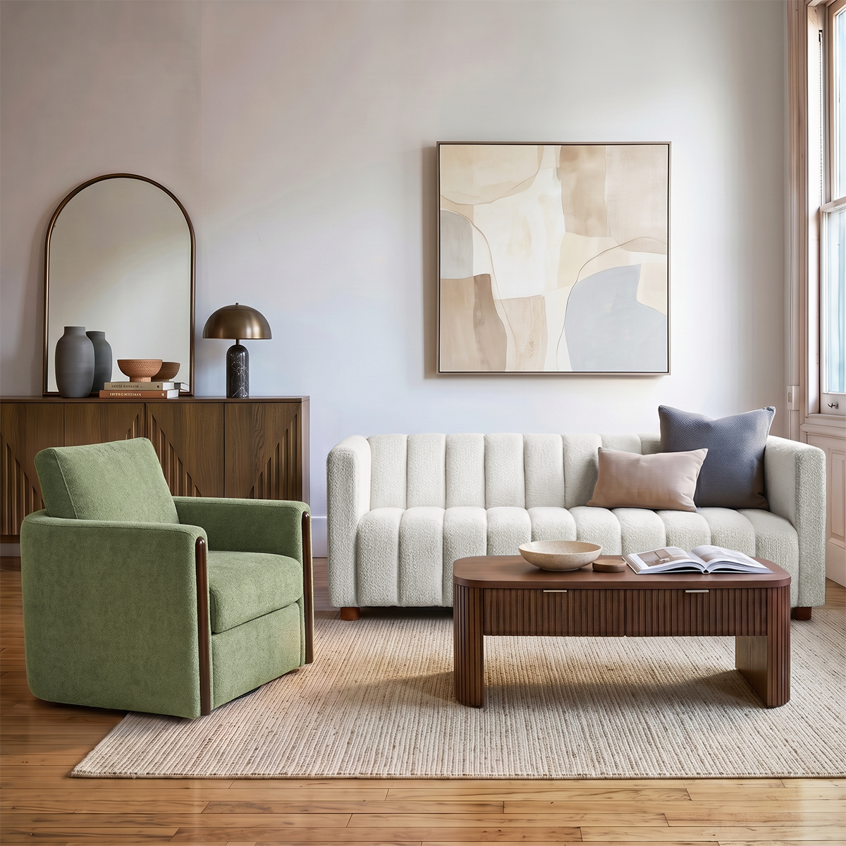 Harlow 2-Piece Living Room Set With Sofa And Armchair